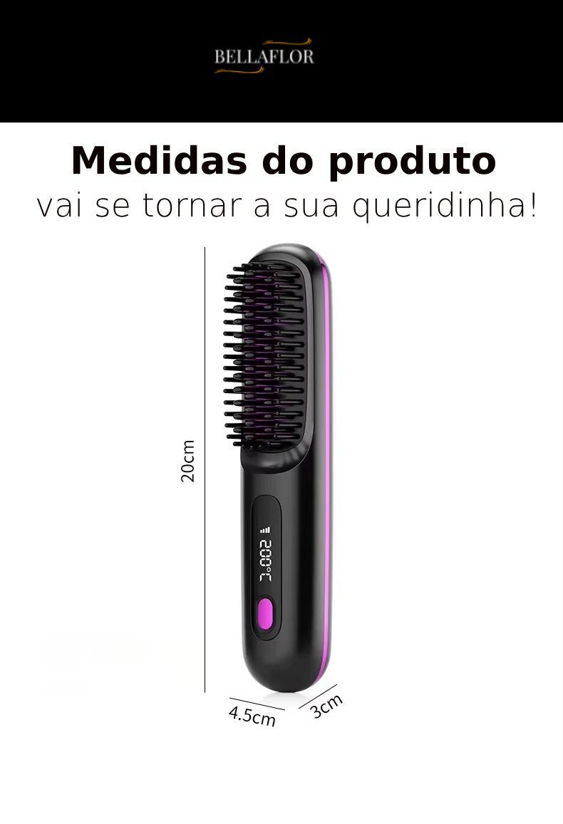 Escova MAGIC HAIR Cabelos lisos da raiz até a ponta em 2min.