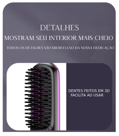 Escova MAGIC HAIR Cabelos lisos da raiz até a ponta em 2min.