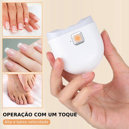 Cortador de unhas elétrico com luz LED  2 velocidades Automático para Bebês e Adultos carreg. USB