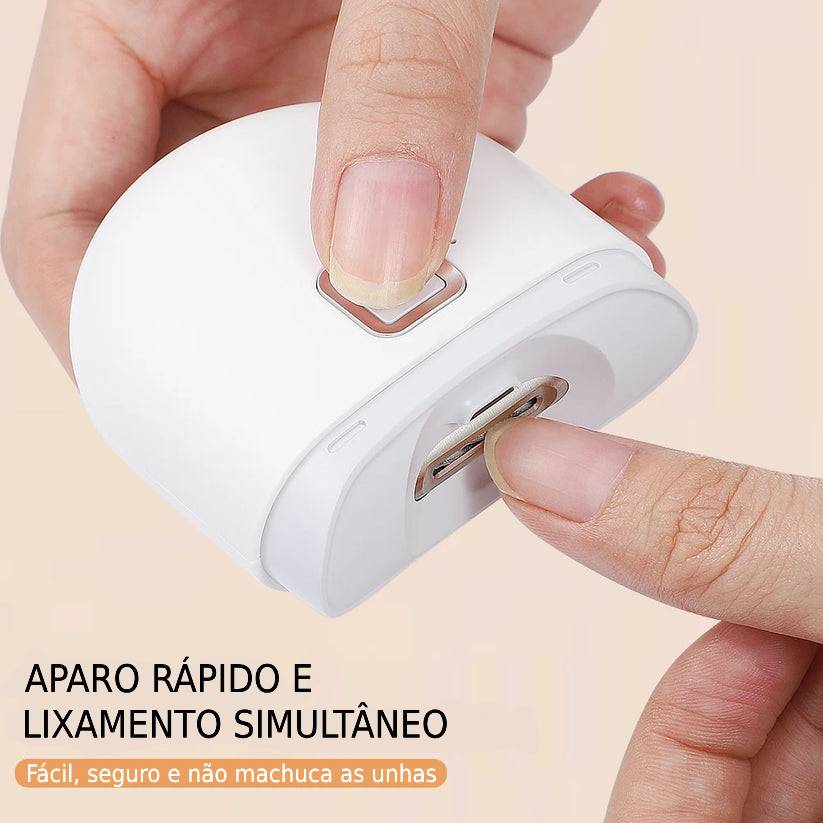 Cortador de unhas elétrico com luz LED  2 velocidades Automático para Bebês e Adultos carreg. USB