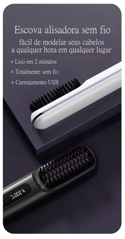 Escova MAGIC HAIR Cabelos lisos da raiz até a ponta em 2min.